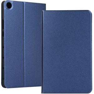 Universele lente textuur TPU beschermende case voor Huawei Honor tabblad 5 8 inch/MediaPad M5 Lite 8 inch  met houder (donkerblauw)