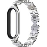 Voor Xiaomi Mi Band 5 /6 Mijobs Bone Chain Double Hole Metal Watch Band (Silver)
