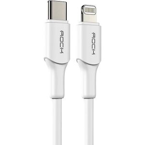 ROCK Z18 20W 3A PD USB-C / Type-C tot 8 Pin Interface TPE Fast Charging Data Cable  Kabel Lengte: 1m