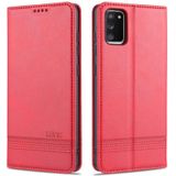 Voor Samsung Galaxy A02s AZNS magnetische kalf textuur horizontale flip lederen geval met kaart slots &amp; houder &gt; portemonnee (rood)