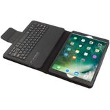 IP09 voor iPad 10 2 inch Litchi textuur afneembare ABS Bluetooth toetsenbord lederen draagtas met standaard functie (zwart)