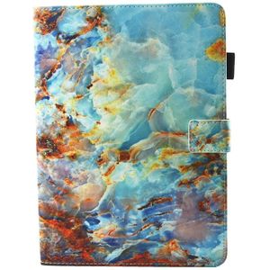 Voor iPad 9 7 (2018) &amp; iPad 9.7 inch 2017 / iPad Air / iPad Air 2 universele groen marmer patroon horizontale Flip leren beschermhoes met houder &amp; Card Slots