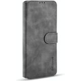 Voor Samsung Galaxy S21 Ultra 5G DG. MING Retro Oil Side Horizontale Flip Case met Holder &amp; Card Slots &amp; Wallet(Grey)