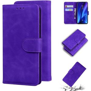 Voor Xiaomi Redmi K20 / K20 PRO &amp; MI 9T / MI 9T Pro Skin Feel Pure Color Flip Leather Phone Case (Purple)