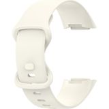 Voor Fitbit Charge 5 monochromatische silicagel om horlogeband te vervangen Afmeting: klein formaat (melkachtig wit)