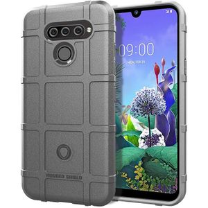 Schokbestendige beschermer cover volledige dekking silicone case voor LG q60 (grijs)