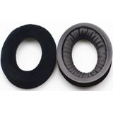 2 stuks voor Sennheiser HD515/HD555/HD595/HD598/HD558/PC360 Flanel oortelefoon kussen cover earmuffs vervangende oorkussens met Tone tuning katoen (zwart)