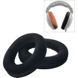 2 stuks voor Sennheiser HD515/HD555/HD595/HD598/HD558/PC360 Flanel oortelefoon kussen cover earmuffs vervangende oorkussens met Tone tuning katoen (zwart)