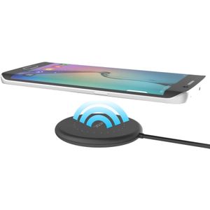 Vinsic 5V 1A uitgang Mini Extra-slim Qi standaard draadloze lader snellader  voor iPhone 8 / 8 Plus / X &amp; alle Qi-Enabled telefoons en tabletten