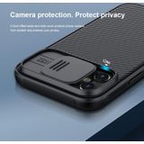 Voor iPhone 12 Pro Max NILLKIN Black Mirror Pro Series Camshield Volledige dekking Stofdichte krasbestendige telefoonhoes (zwart)