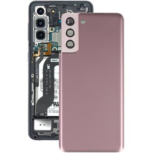 Batterij Achterkant met Camera Lens Cover voor Samsung Galaxy S21 + 5G (Brown)