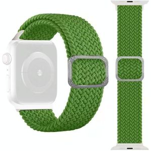 Gesp gevlochten elastische band horlogeband voor Apple Watch Series 6 &amp; SE &amp; 5 &amp; 4 44mm / 3 &amp; 2 &amp; 1 42mm