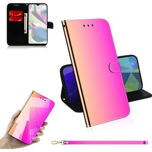 Voor Galaxy A70e Lmitated Mirror Surface Horizontal Flip Leather Case met Holder &amp; Card Slots &amp; Wallet &amp; Lanyard(Gradient Color)