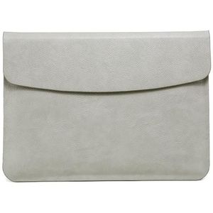 Horizontal Litchi Texture Laptop Bag Liner Bag For MacBook Pro 16 Inch A2141(Liner Bag Gray)