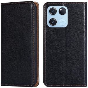 Voor OnePlus Ace Racing Gloss Oil Solid Color Magnetic Leather Phone Case