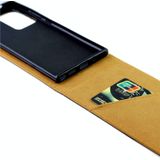 Voor Samsung Galaxy Note20 Ultra Business Style Vertical Flip TPU lederen hoes met kaartsleuf (zwart)