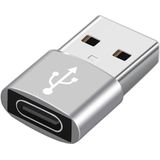 4 PCS USB-C / Type-C Female naar USB 3.0 Male Aluminium Alloy Adapter  Ondersteuning Opladen &amp; Transmissie Gegevens (Zilver)