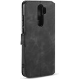 Voor Xiaomi Redmi Note 8 Pro DG. MING retro olie kant horizontale flip case met houder &amp; kaartsleuven &amp; portemonnee (zwart)