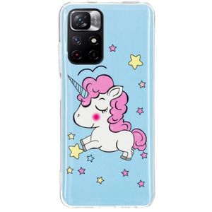 Voor Xiaomi Redmi Note 11 5G China Lichtgevende TPU-beschermende telefooncase (Star Unicorn)