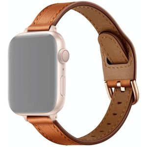 Dames Starry Sky Style Lederen Vervanging Strap Watchband voor Apple Watch Series 6 &amp; SE &amp; 5 &amp; 4 44mm / 3 &amp; 2 &amp; 1 42mm (Brown Rose Gold Buckle)