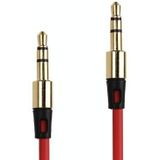 3.5mm Koptelefoon Audiokabel voor iPhone / iPad / iPod / MP3  Kabel lengte: 1 meter (rood)