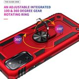 Voor Samsung Galaxy S20 FE 5G Schokbestendige TPU + PC Beschermhoes met 360 Graden Roterende Houder (Rood)