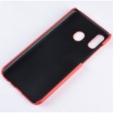 Schokbestendige Litchi textuur PC + PU beschermende case voor Galaxy A40 (rood)