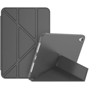 Dubbelzijdige matte vervorming TPU-tablet lederen tas met houder en slaap / wake-up functie voor iPad mini 6