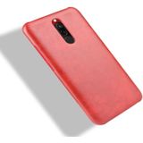 Voor Xiaomi Redmi 8 schokbestendige Litchi textuur PC + PU geval (rood)