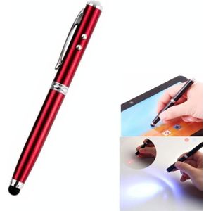 At-15 3 in 1 Mobile Phone Tablet Universal Handwriting Touch Screen with Red Laser &amp; LED Light Function(Red)