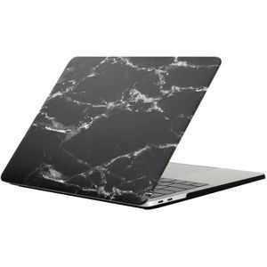 MacBook Pro 13.3 inch A1706 &amp; A1708 Marmer patroon met zwart wit structuur beschermende Cover