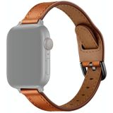 Dames Starry Sky Style Lederen Vervanging Strap Watchband voor Apple Watch Series 6 &amp; SE &amp; 5 &amp; 4 40mm / 3 &amp; 2 &amp; 1 38mm (Bruin Black Buckle)
