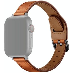 Dames Starry Sky Style Lederen Vervanging Strap Watchband voor Apple Watch Series 6 &amp; SE &amp; 5 &amp; 4 40mm / 3 &amp; 2 &amp; 1 38mm (Bruin Black Buckle)
