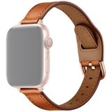 Dames Starry Sky Style Lederen Vervanging Strap Watchband voor Apple Watch Series 6 &amp; SE &amp; 5 &amp; 4 40 MM / 3 &amp; 2 &amp; 1 38mm (Brown Rose Gold Buckle)