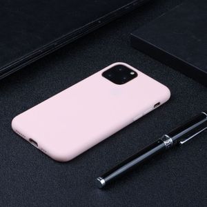 Voor iPhone 11 Pro Candy Color TPU case (roze)