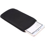 Universeel Neopreen mobiele telefoon Tasje Pouch voor Xiaomi en andere 6.4 Inch Smartphone (zwart)