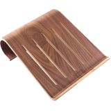 SamDi artistieke hout graan Walnut Desktop warmtestraling houder staan Cradle voor iPad  Tablet  Notebook (koffie kleur)