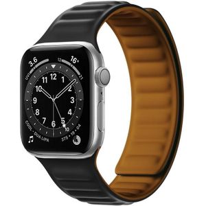 Siliconen magnetische riem horlogeband voor Apple Watch Series 7 45 mm / 6 &amp; SE &amp; 5 &amp; 4 44mm / 3 &amp; 2 &amp; 1 42mm
