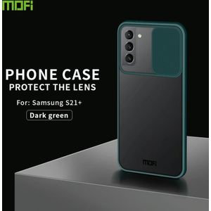 Voor Samsung Galaxy S21 + 5G MOFI Xing Dun Series Translucent Frosted PC + TPU Privacy Anti-glare Shockproof All-inclusive Protective Case (Groen)