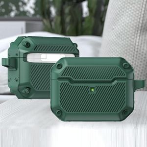 Shield Armor Shield Armor Waterdichte Wireless Oortelefoon Beschermend Case voor Airpods Pro (Dark Green)
