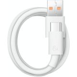 Originele Huawei CC790 USB Type-A naar USB-C / Type-C Interface 6A Data Cable  Kabellengte: 1m (Wit)