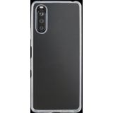Voor Sony Xperia 10 III 0.75mm Ultradunne Transparante TPU Soft Protective Case (Transparant)