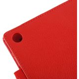 Sony Xperia Z2 10.1 Tablet horizontaal Litchi structuur PU leren Flip Hoesje met houder (rood)