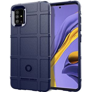 Voor Galaxy A51 volledige dekking schokbestendig TPU case (blauw)
