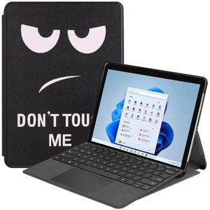 For Microsoft Surface Pro 8 Painted Electric Pressed Horizontal Flip Tablet Leather Case with Holder(Big Eye Me)