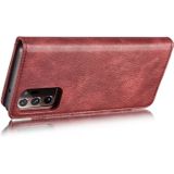 Voor Samsung Galaxy Note20 Ultra DG. MING Crazy Horse Texture Flip Afneembare magnetische lederen kast met houder &amp; kaartslots &amp; portemonnee(rood)