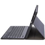 Voor iPad 10th Gen 10.9 2022 YA10B Lamsvacht Textuur Bluetooth Toetsenbord Lederen Tablet Case met Pen Slot (Donkerblauw)