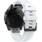 Voor Garmin Fenix 7S Quick Release Silicone Watchband (White)