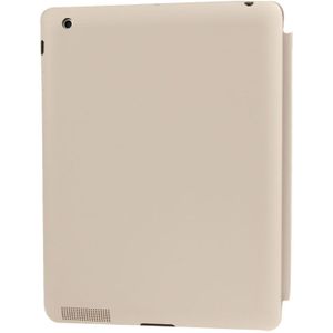 hoge kwaliteit 4-vouw slanke Smart Cover lederen hoesje voor iPad 4 / nieuwe iPad (iPad 3) / iPad 2 wit