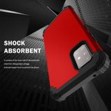 Voor Samsung Galaxy A71 5G PC + Siliconen Driedelige Shockproof Protection Case(Red)